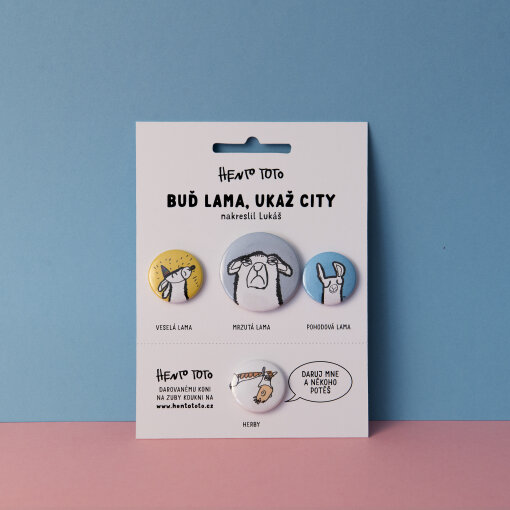 odznak Buď lama, ukaž city